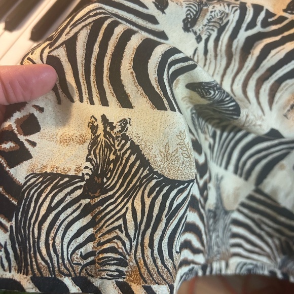 Vintage 90s Animal Zebra Print Maxi Dress Size 8 - Picture 15 of 16